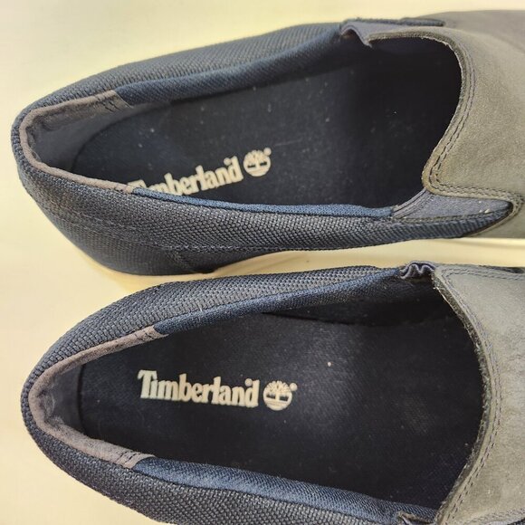 Timberland A25PZ Groveton Men's Slip On Shoes Size 10.5 Navy Blue - Picture 10 of 11